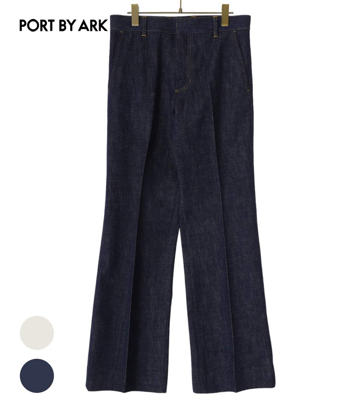 [送料無料]PORT BY ARK : Denim Baggy Trousers : PO15-P001[COR][BJB][D]