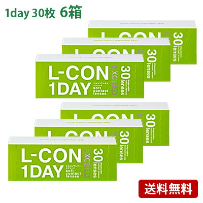 エルコンワンデーエクシード 6箱セット(左右各3箱) 【 コンタクトレンズ 1day ワンデー 30枚入 6箱 L-CON EXCEED シンシア 】 6,838円