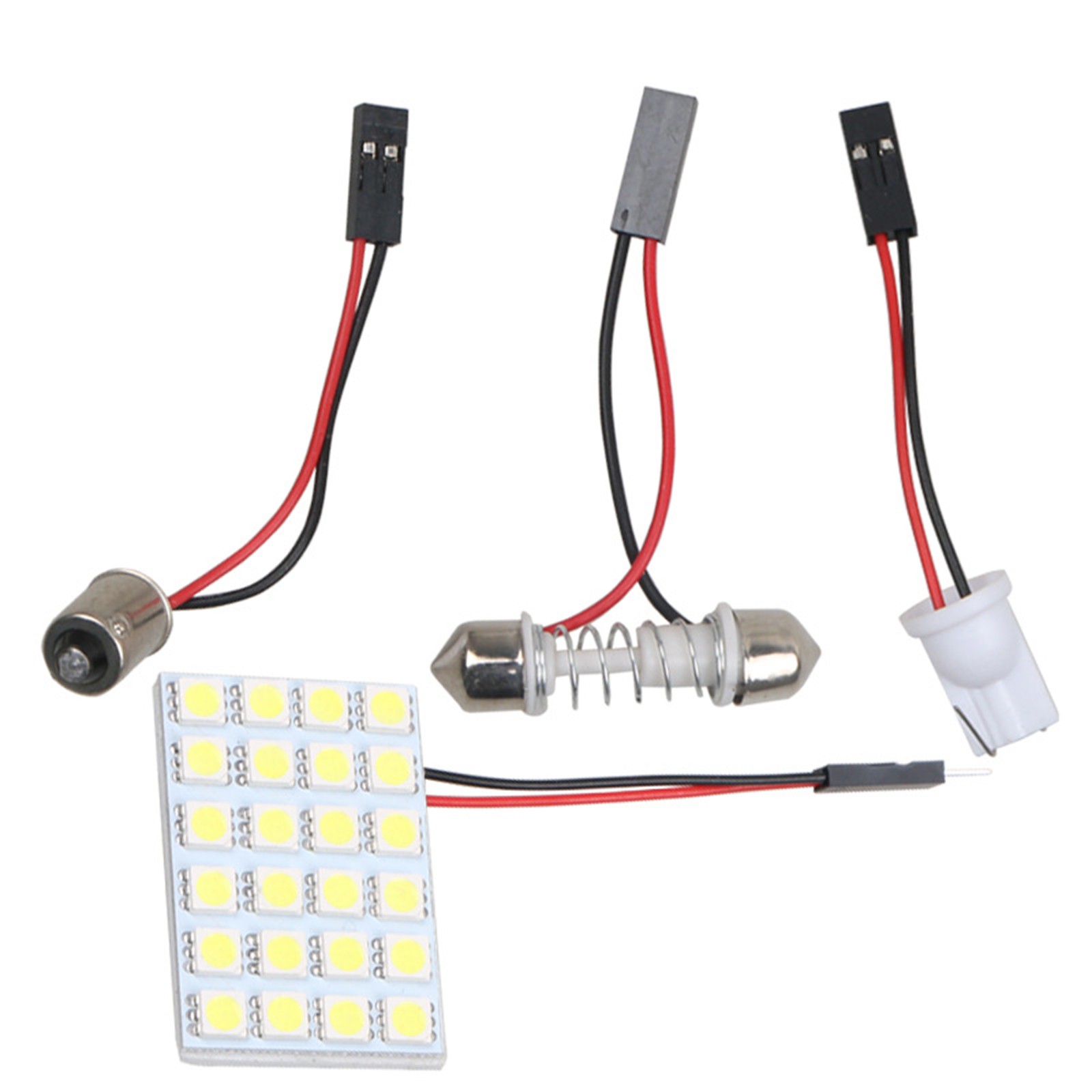 【楽天市場】LEDルームランプ 室内灯 車内灯 24個LED T10・二重の尖った・BA9S 高輝度 室内 車内照明 車用 読書 勉強 仕事 ...