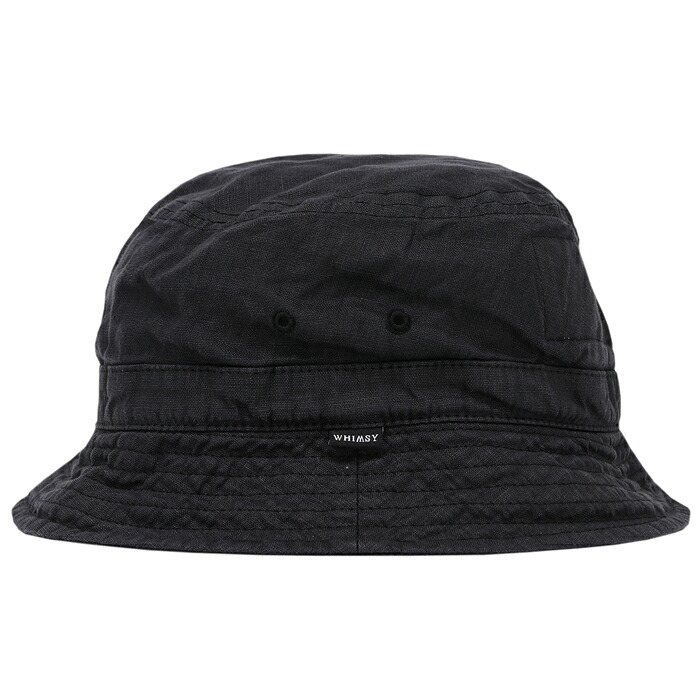【HAT/ 帽子/ スケートボード】WHIMSY SOCKS (ウィムジー・ソックス ) HEMP DYED HAT / BLACK｜arktz