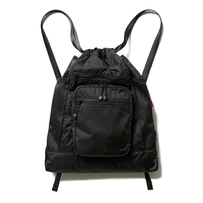【ナップサック/スケートボード】【送料無料】EVISEN SKATEBOARDS(エビセン・スケートボード) EASY KNAPSACK 5.0 / BLACK｜arktz