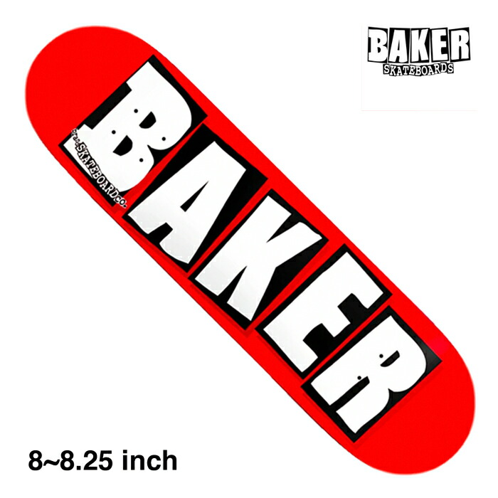 BAKER スケートボード ブラック ホワイト BAKER（ベイカー） BAKER【ベイカー】スケボーデッキ/BRAND LOGO