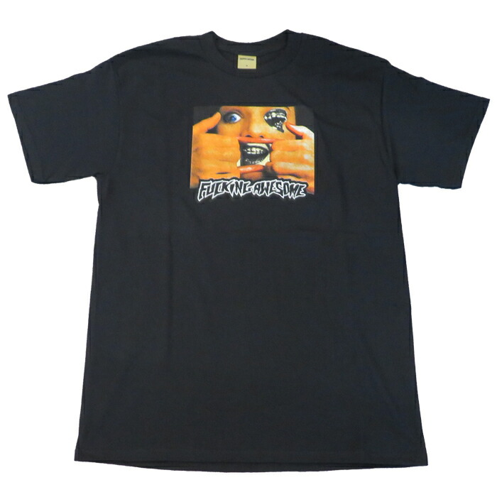 【滑るゲーム盤 / ティーシャツ】【貨物輸送無料】FUCKING AWESOME (ファッキングオーサム) BRACE FACE S/S TEE / BLACK