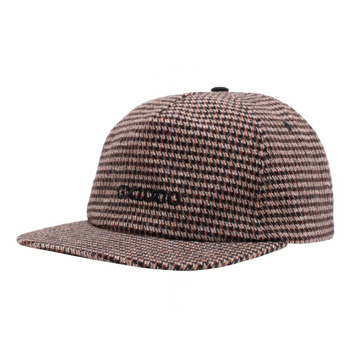 【SNAPBACK CAP/ 滑るゲーム盤】GX1000 / MINI OG LOGO HAT HOUNDSTOOTH BROWN