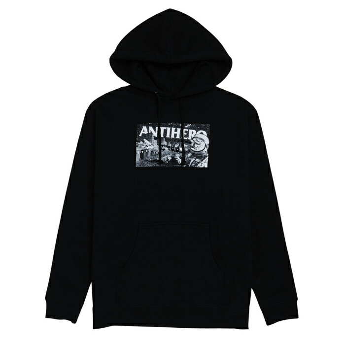 【SALE】【フーディ/スケボー】【貨物輸送無料】ANTIHERO SKATEBOARDS(アンチ主人公・滑るゲーム盤) SPACE CONDO HOODIE / BLACKパーカー アンタイヒーロー