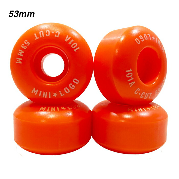 ミニロゴ Mini Logo　53mm 101a スケボー ウィール　新品未使用 MINI LOGO C CUT WHEEL 101A ミニロゴ スケボー ウィール