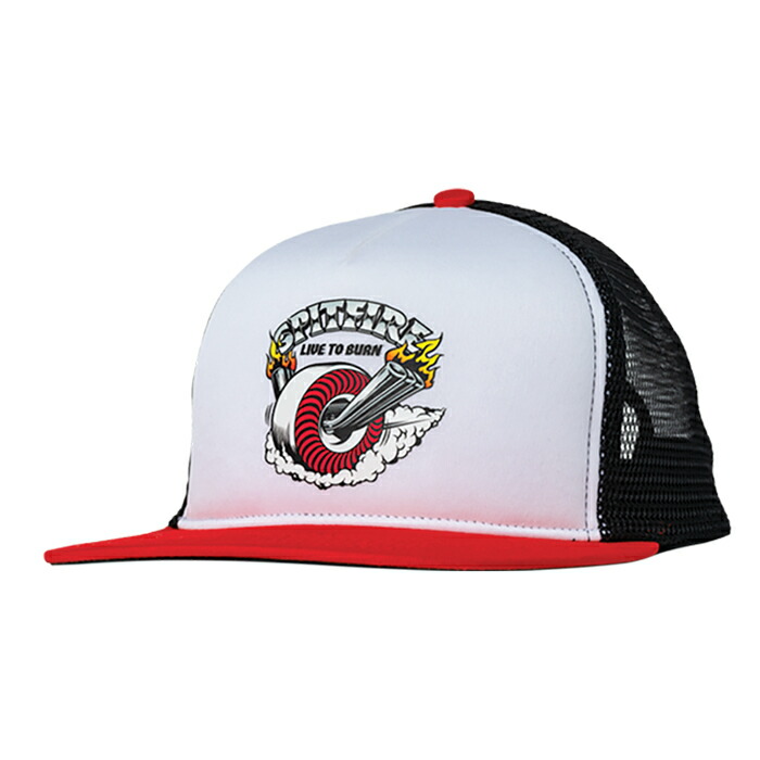 SPITFIRE WHEELS ネイビートラッカーキャップ SPITFIRE WHEELS BURN OUT MESH CAP BLACK スピットファイヤー