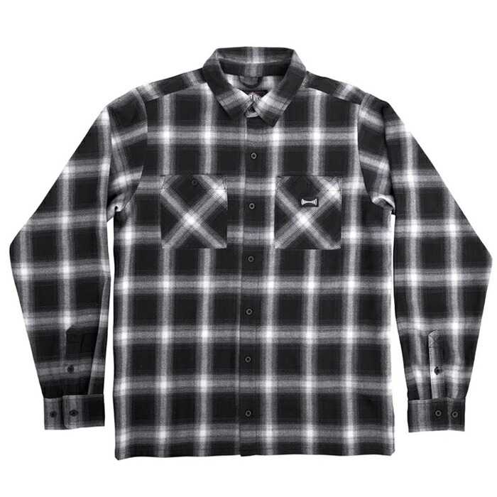 楽天市場】【 INDEPENDENT / BELMONT L/S FLANNEL / BLACK × GRAY