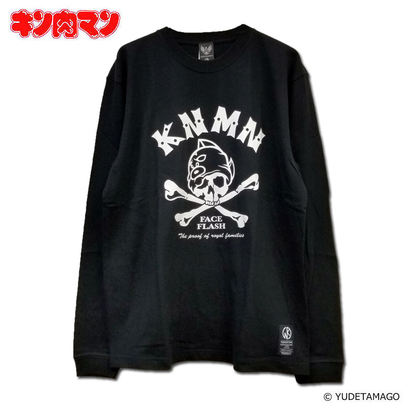 楽天市場 キン肉マン フェイスフラッシュ ロングスリーブtシャツ キン肉マン マッスルアパレル Kinnikuman Muscle Apparel Arktz Dba