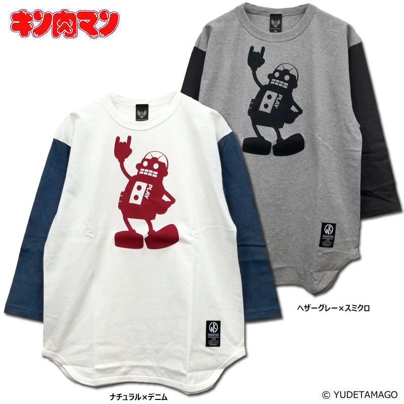 楽天市場 キン肉マン ステカセメロイックサイン 特殊加工ベースボールtシャツ コーデュロイ Kinnikuman Muscle Apparel マッスルアパレル Arktz Dba