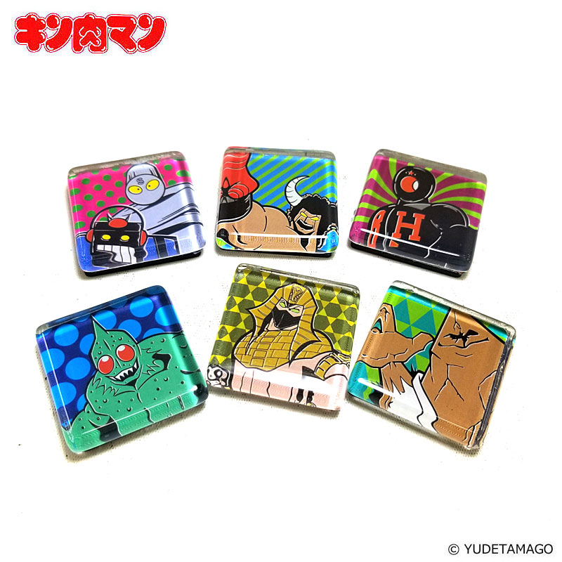 楽天市場 キン肉マン ガラスマグネットset 7人の悪魔超人 マッスルアパレル Arktz Dba
