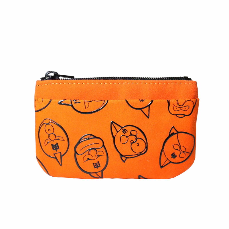 キン肉マン×甲州印伝【前ポケット付き小銭入れ】（オレンジ）/FIVESTAR TOY/ファイブスタートイ画像