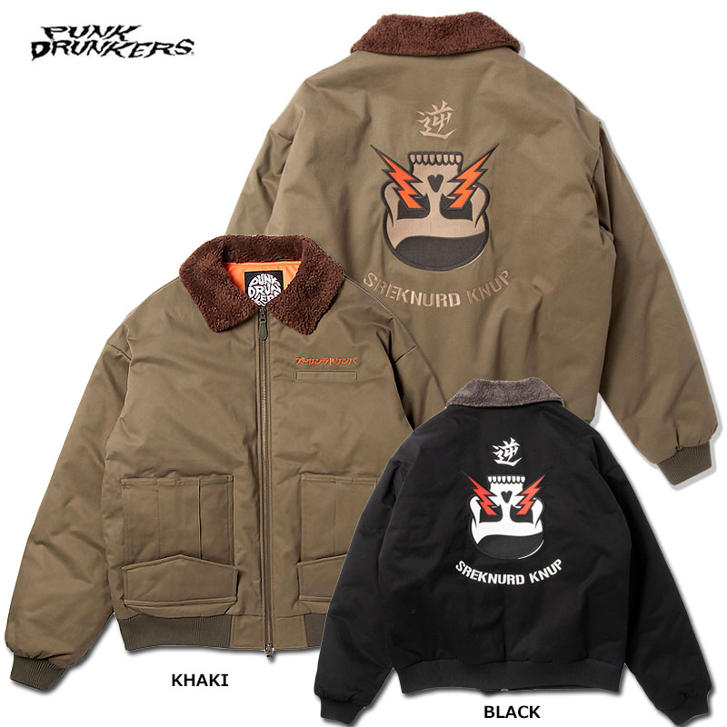 PUNK DRUNKERS フリースジャケット 楽天市場】PUNK DRUNKERS(パンクドランカーズ)/あいつ総柄ボアフリース