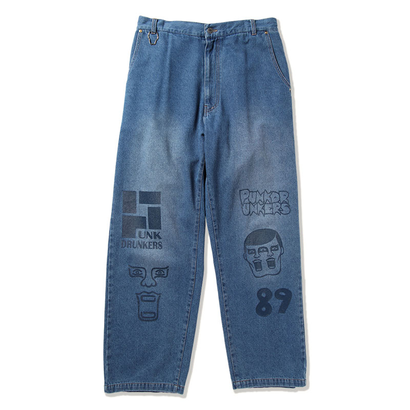 カ*リ様 PUNK DRUNKERS サルエル デニム パンツ L パンクドラン PUNK DRUNKERS サルエル デニム パンツ L パンクドランカーズ パンツ