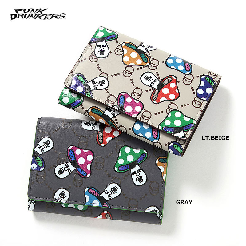 楽天市場】PUNK DRUNKERS パンクドランカーズ アイツ総柄二つ折り財布