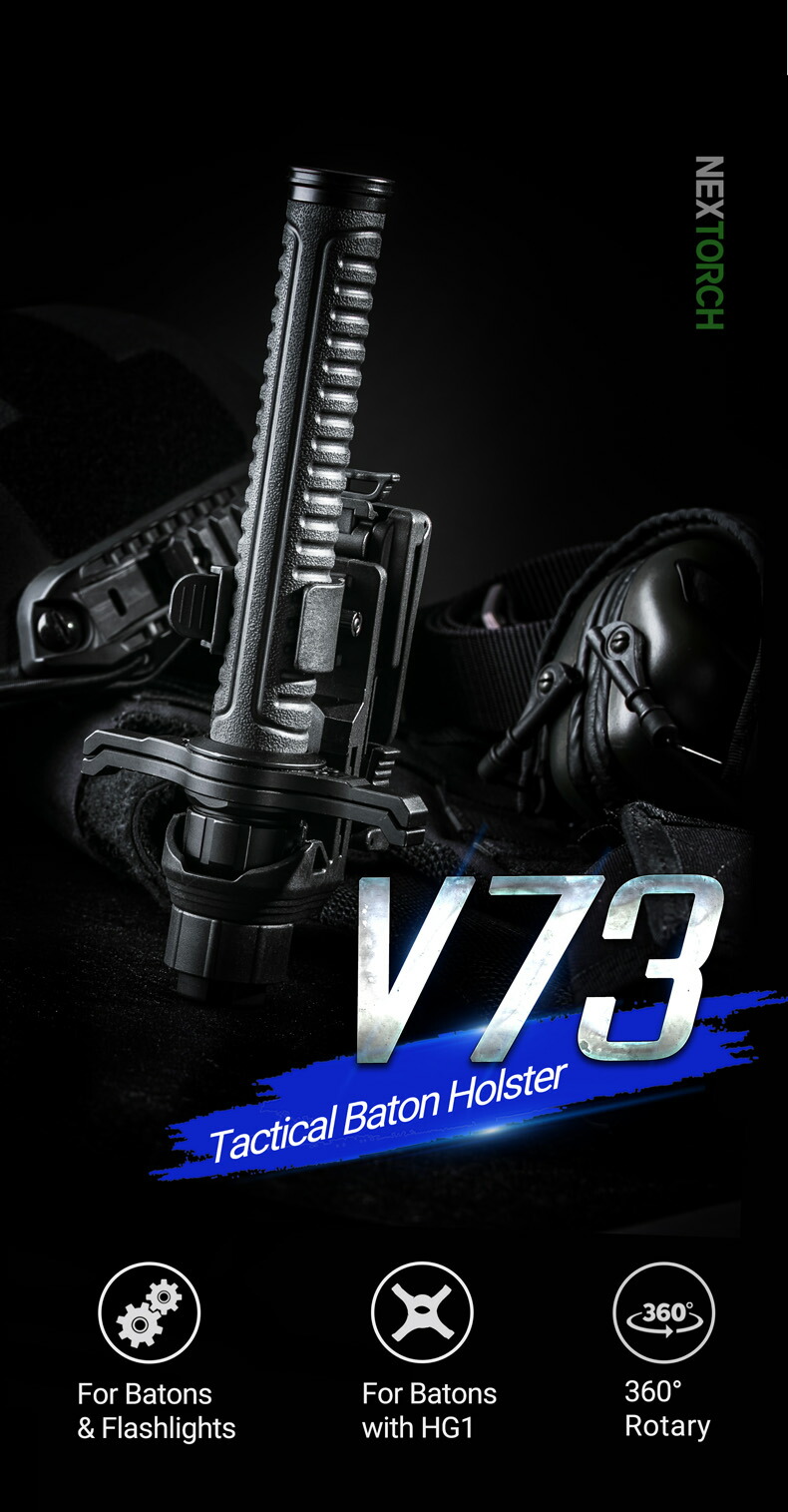 V73 タクティカルバトンホルスター NEXTORCH ネクストーチ 360 Rotating Tactical Holster  注目ショップ・ブランドのギフト