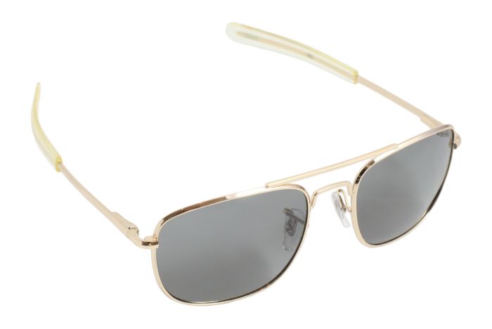 ハンビー パイロット 偏光 サングラス 52mm バヨネット グレーレンズ ゴールドフレーム ,HUMVEE Pilot Sunglasses【送料無料】 (サバゲー)