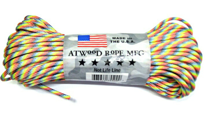 楽天市場】アトウッド ロープ/ATWOOD ROPE MFG エアフォースゴールド 7Strand パラシュートコード/パラコード 30M  耐加重250Kg キャンプなどに【1コまでメール便/2コまで小型/4コまで大型宅配配送可】 : アームズギア