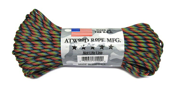 楽天市場】丈夫 高品質 アトウッド ロープ/ATWOOD ROPE MFG EXPLODE エクスプロード 7Strand パラシュートコード/パラコード  30M 耐加重250Kg キャンプなどに【1コまでメール便/2コまで小型/4コまで大型宅配配送可】 : アームズギア