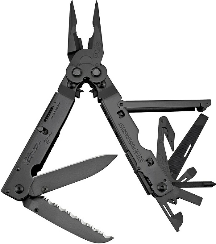 ●● ソグ/SOG B66N マルチプライヤー 16ツール パワーアシスト ナイロンシース ブラック ミリタリー  アウトドア キャンプ サバイバル サバゲー