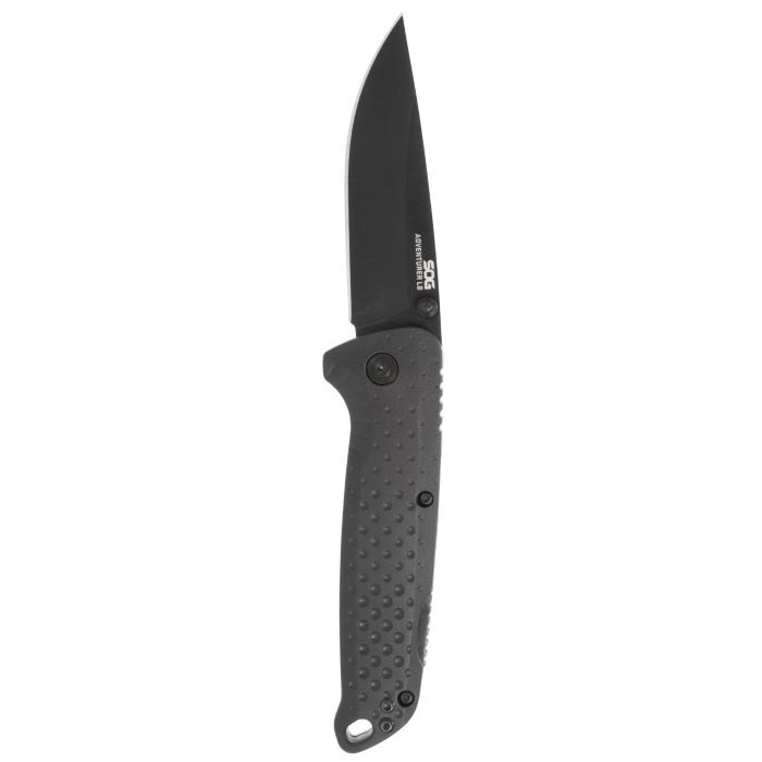● ソグ アドベンチャー LB ブラック 直刃 CRYO 5CR15MOV鋼 GRN ハンドル 折り畳み ナイフ SOG ミリタリー アウトドア キャンプ サバイバル サバゲー