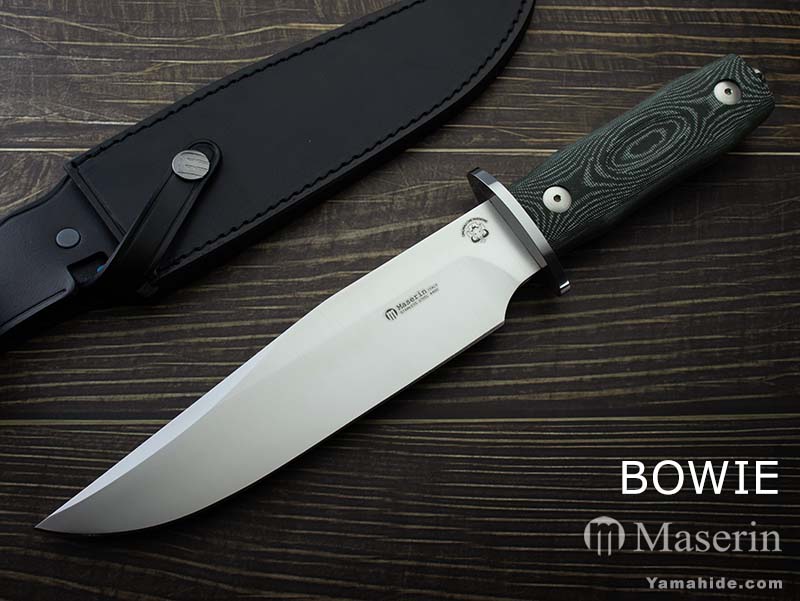 ●● マセリン ボウイ グリーンマイカルタ 977/MCV Maserin Bowie Knife Micarta