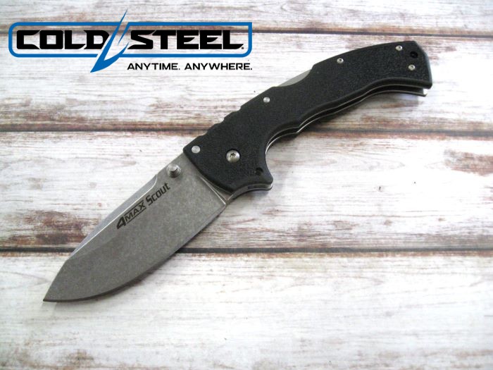 ●● コールドスチール CS62RQ 4-MAX スカウト AUS10A鋼 Griv-Ex ハンドル フォールディング ナイフ COLD STEEL ミリタリー アウトドア キャンプ サバイバル サバゲー