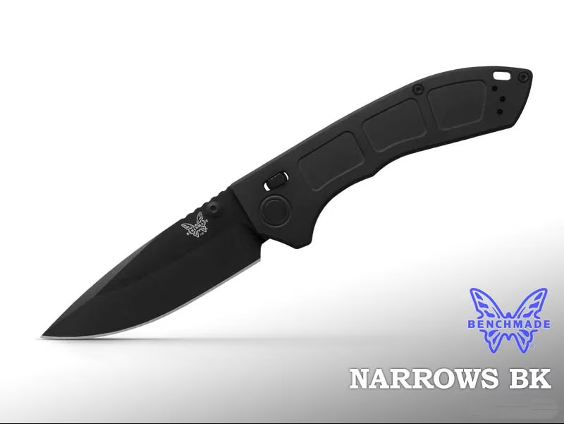 長椅子お手伝いさん 748BK-01 ナローズ 黒いこと 折りたたみ九寸五分 BENCHMADE NARROWS BLACK