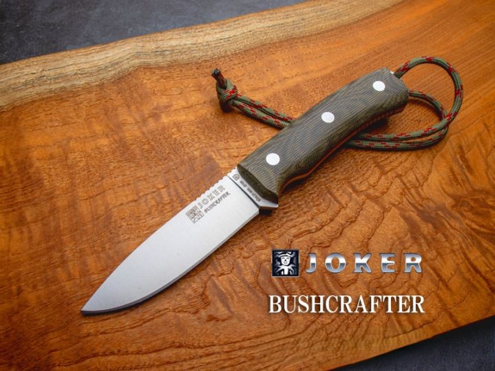 滑稽者 CV120-P ブッシュクラフター マイカルタ ファイヤースチール付 かん木手工芸品九寸五分 Joker BUSHCRAFTER KNIFE【日本定め事品】ミリタリー  アウトドア 難民キャンプ 生き残ること サバゲー
