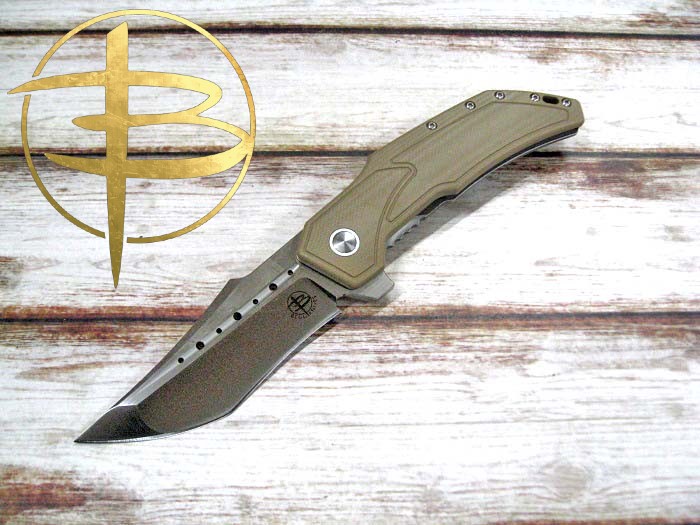 ●● ベグ アスティオ フレーム ロック タントーブレード TANハンドル 折り畳みナイフ Begg Knives Astio Frame Lock Knife 【送料無料】｜アームズギア