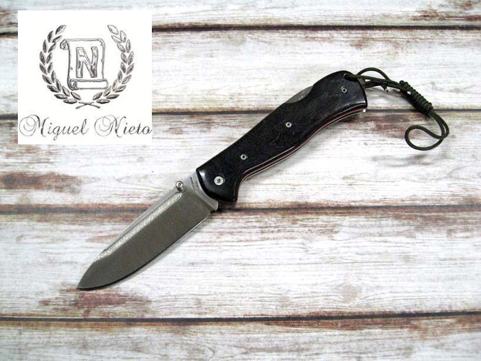 ● ミゲル ニエト 01-R-08-G ナバハ チェンタウロ XXL ナイフ N695 鋼 グラナディロウッド ハンドル Miguel Nieto Navaja Centauro XXL ミリタリー アウトドア キャンプ サバイバル サバゲー