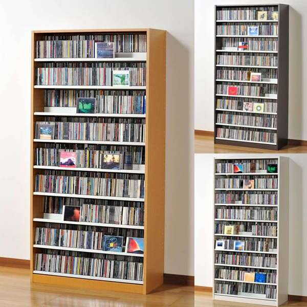 CDラック 27枚収納 FCD-CB26BK【組立て式CDラック（ブラック）】一般的な音楽CDプラケース