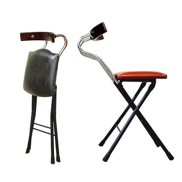 折りたたみチェア 椅子 コンパクト 背もたれ付き 折りたたみチェアー 折りたたみ椅子 ダイニングチェア 背もたれ付き 椅子 おしゃれ オシャレ 合皮 ブラウン ブラック 茶 黒 背もたれあり レトロ フェイクレザー 合成皮革 キッチンチェア 簡易チェア 簡易椅子