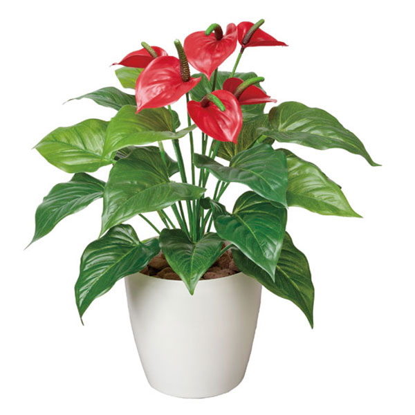 観葉植物 グリーン おしゃれ 植物 フェイクグリーン 人工観葉植物 イミテーショングリーン 造花 フェイク アートグリーン インテリアグリーン インテリア 玄関 枯れない 光触媒 リビング 消臭 人工植物 新築祝い アジアン カフェ 防菌 防汚 分解 フレッシュアンスリュームM