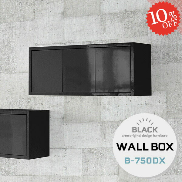 ウォールシェルフ 壁に付けられる家具 ウォールキャビネット 壁掛け 石膏ボード 本棚 壁面収納 扉付き 棚 おしゃれ 賃貸 壁につけられる家具 ウォールラック 壁掛け棚 ディスプレイ 収納棚 隠す収納 賃貸取り付け キッチン トイレ 鏡面仕上げ ブラック 黒 約幅75cm Giet Edu