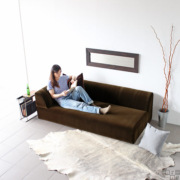 カウチソファ ソファー コーナーソファー 片肘 ひっかき強い レトロ 北欧 3人掛けソファー ローソファー ローソファ フロアーソファ コーナー 3人掛け ロー 三人掛け 背もたれ低い 座面広い ソファ リビング ペットに強い 右肘掛け モケット おしゃれ 3人掛けソファ 3人