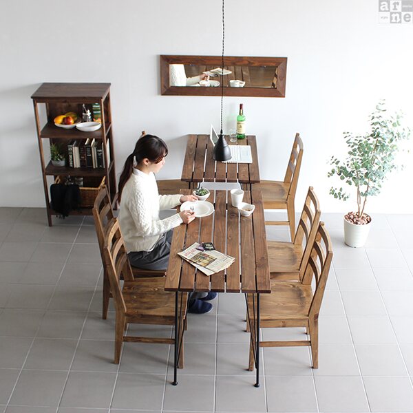 食卓 ダイニングテーブル 北欧 1 カフェ 机 インテリア 一人暮らし アメリカン ナチュラル インダストリアル 木目 男前 木製 テーブル カフェテーブル おしゃれ アンティーク風 Pcデスク アイアン レトロ Arne 店舗用 10 600 Dt 約幅1cm 約奥行60cm 約高さ70cm