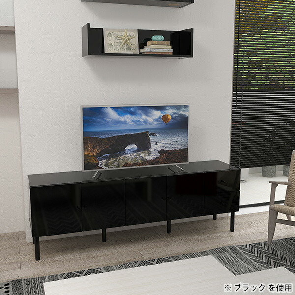 テレビボードテレビ台おしゃれTV台収納キャビネット高さ6055インチ配線ボックス北欧リビングボード鏡面脚付き木目幅18060型55型完成品寝室大型引き出し扉付きゲーム機収納ハイタイプ180センチ60cm日本製42型18060インチテレビラック180LTV+C