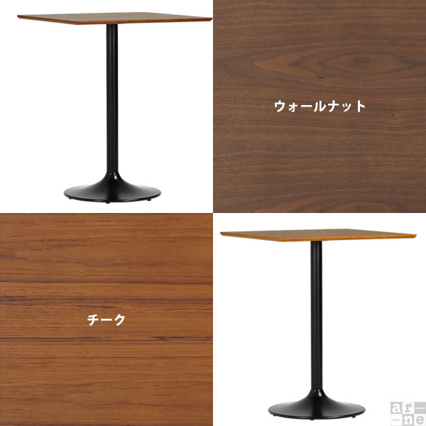 【楽天市場】カウンターテーブル バーテーブル カフェテーブル 正方形 食卓テーブル 1本脚 レトロ カフェ風 2人用 テーブル ダイニング