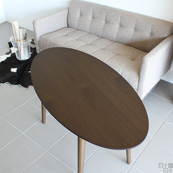 テーブル 楕円 ウォールナット カフェテーブル 1 ダイニングテーブル 高さ60cm 低め センターテーブル リビングテーブル 北欧 おしゃれ 一人暮らし 日本製 机 楕円テーブル ソファー テレワーク デスク 木製 ハイテーブル 高級感 ブラウン カフェ 10 600楕円ht Soone It