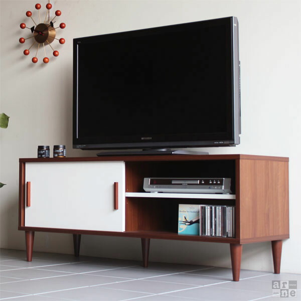 絶品 完成品 テレビ台 レトロ 北欧 ミッドセンチュリー 可愛い 台 置く テレビ 低い キャビネット リビング モダン 多い 収納 T 001n 40型 扉 コンパクト Avラック ロータイプ 日本製 組立不要 白 幅1 ホワイト 1cm 1 テレビボード テレビラック 一人暮らし