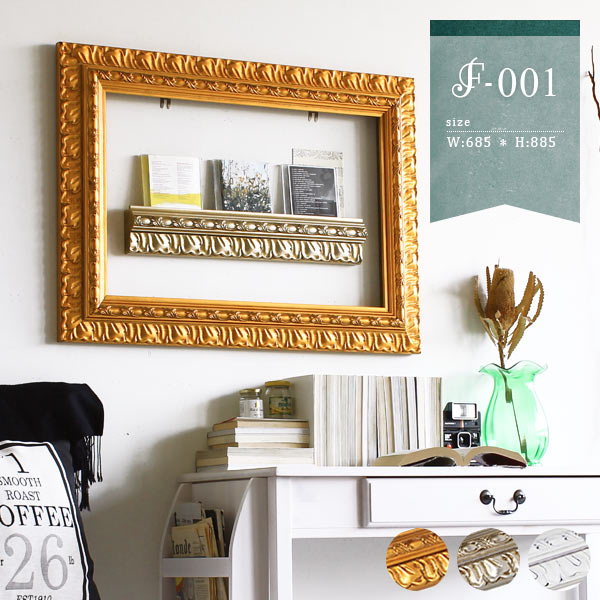 楽天市場】フレーム 額縁 ウォールフレーム ディスプレイ 壁 ロココ