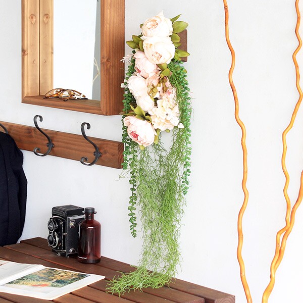 造花 フラワーアレンジメント フェイクフラワー 光触媒 花 リーフパネル アートパネル 壁飾り フェイクグリーン 壁 ミニ 壁掛け 壁面 グリーン 観葉植物 トイレ フェイク 光触媒造花 フラワーギフト 結婚記念日 お花 パネル おしゃれ 玄関 グリーンパネル Botanical Eq 12