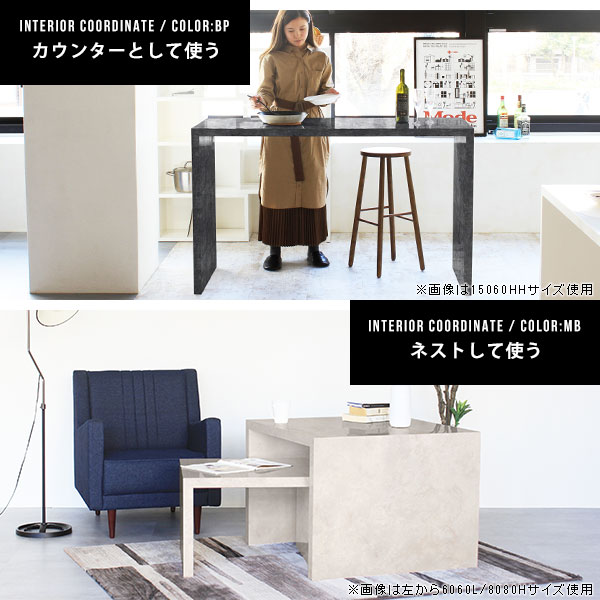 ラック本棚シェルフ作業台メラミンディスプレイラック幅125cm奥行70cm高さ60cmZERO-X12570Hnailコの字鏡面テーブル高品質モダンショップホテルおしゃれサイズオーダー多目的ラック別注