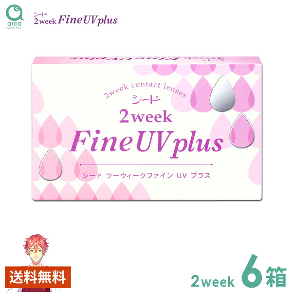 2ウィークファインUVプラス 2ウィーク 6枚×6箱 シード SEED 使い捨て 送料無料|aroa(アロア) 店