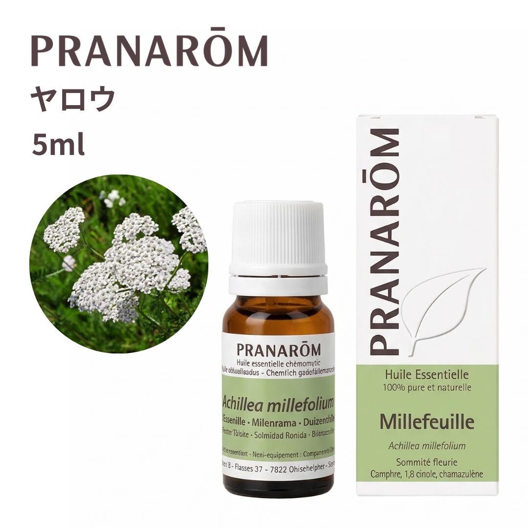 【並行輸入品】プラナロム ヤロー 5ml PRANAROM 精油 エッセンシャルオイル アロマオイル精油 オーガニック アロマオイル エッセンシャルオイル 天然100% リラックス アロマ 癒し PRANAROM 送料無料 6,512円
