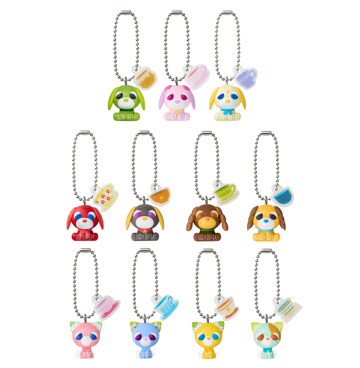 お茶犬 めじるしアクセサリー ガシャポン【全7種コンプ×5セット】 お茶犬 めじるしアクセサリー｜ガシャポンオフィシャルサイト