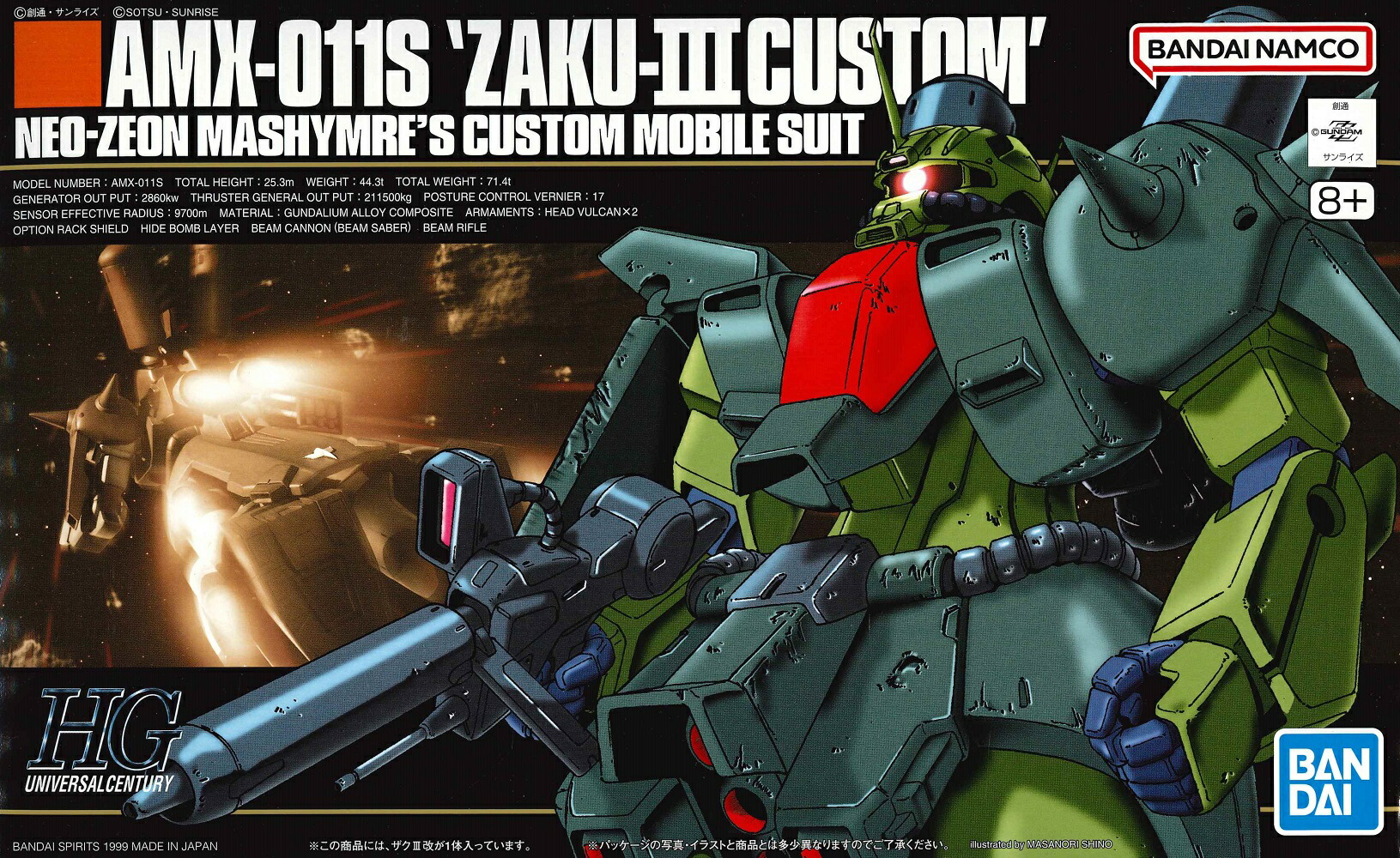 HGUC 1/144スケール 機動戦士ガンダムZZ 【AMX-001 ザクIII改】画像