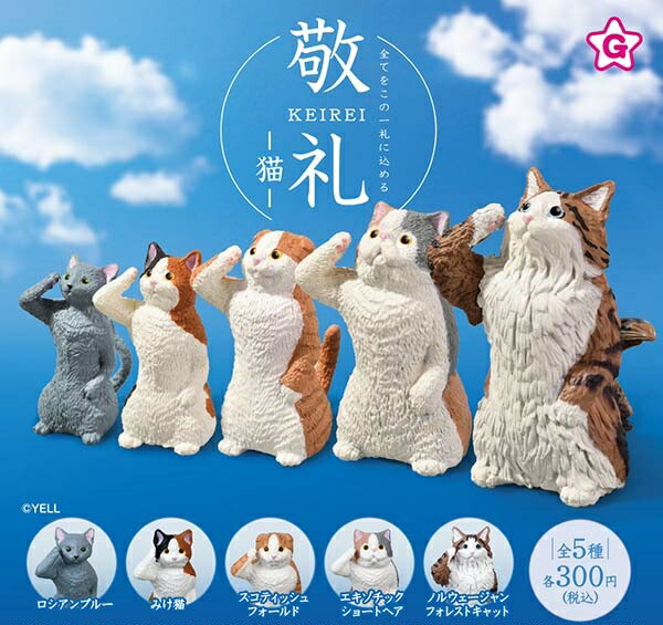 ねこパンチ 楽天市場】【7月発売予定】 全力猫パンチ 【全5種セット】 ※仮