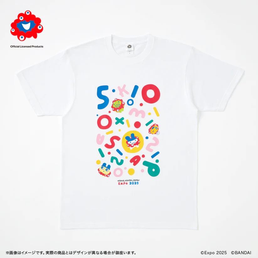 EXPO2025 ミャクミャク たまごっちコラボ 【Tシャツ ホワイト L 大人用】